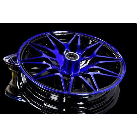 HOLA RACING ホーラレーシング 12″ Y10 Alloy Wheels for MONKEY， MSX， GPX Demon 前後セット Color：Blue/Black DEMON MONKEY MSX HONDA ホンダ ホイールの画像