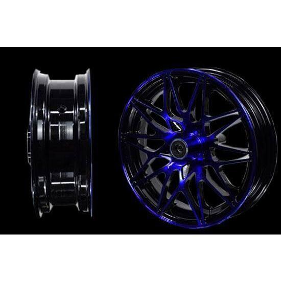 HOLA RACING ホーラレーシング 12″ Y10 Alloy Wheels for MONKEY， MSX， GPX Demon 前後セット Color：Blue/Black DEMON MONKEY MSX HONDA ホンダ ホイールの画像
