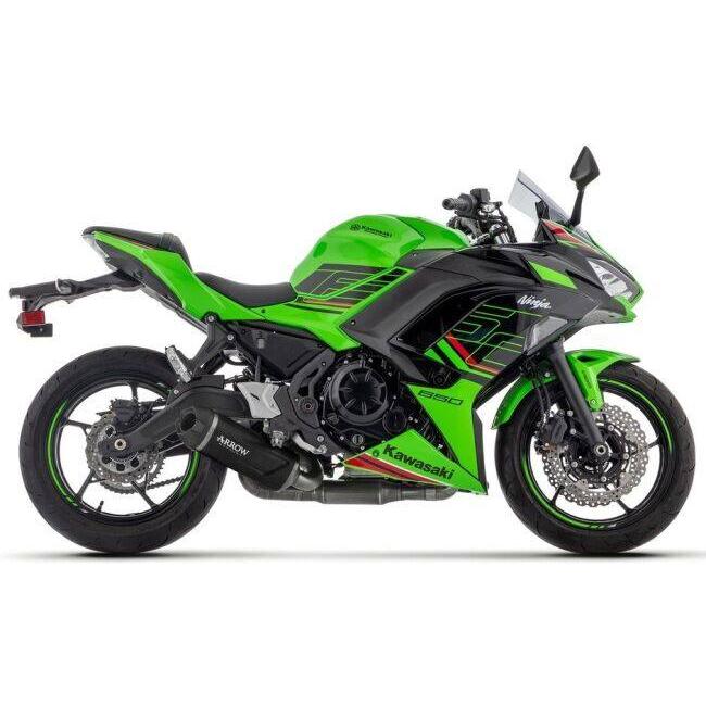 ARROW アロー Homologated full system with Indy Race EVO silencer Silencer material：aluminium Dark NINJA 650 Z KAWASAKI カワサキ マフラー