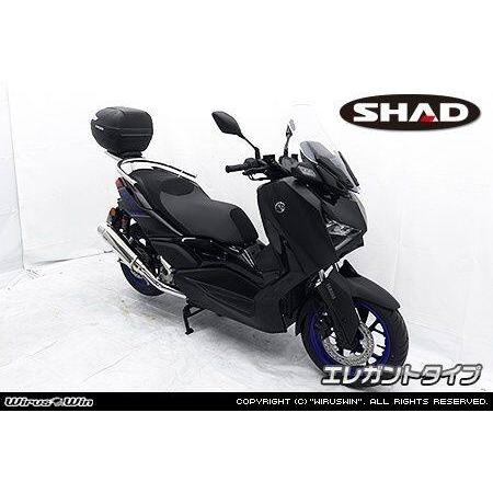 WirusWin ウイルズウィン SHAD製 リアボックス付きタンデムバー タイプ：エレガントタイプ XMAX YAMAHA ヤマハ グラブバー・タンデムバー・シーシーバー 外装の画像