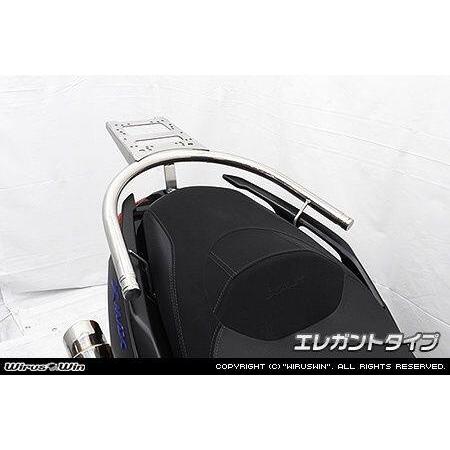 WirusWin ウイルズウィン SHAD製 リアボックス付きタンデムバー タイプ：エレガントタイプ XMAX YAMAHA ヤマハ グラブバー・タンデムバー・シーシーバー 外装の画像