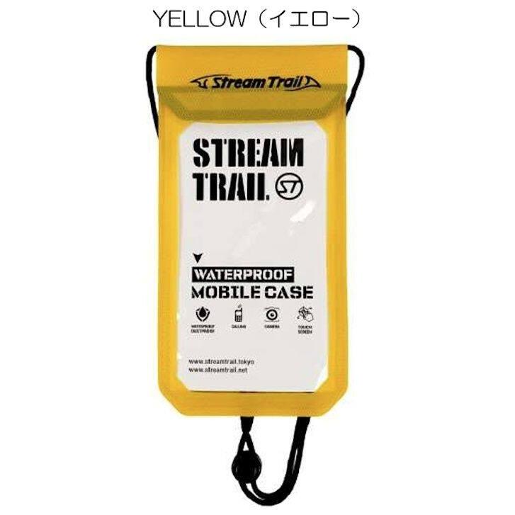 StreamTrai ストリームトレイル WP PHONE CASE(ウォータープルーフ・フォンケース) カラー：イエロー その他スマートフォングッズ 電子機器類 | STREAM TRAIL