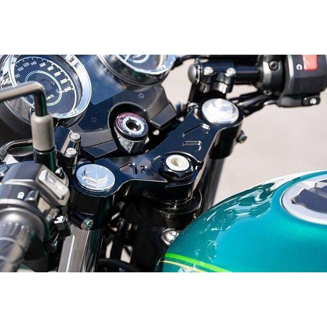 WOODSTOCK ウッドストック セパレートハンドル用ステム上下セット カラー：シルバー Z650RS KAWASAKI カワサキ トリプルツリー・ステム・アンダーブラケットの画像
