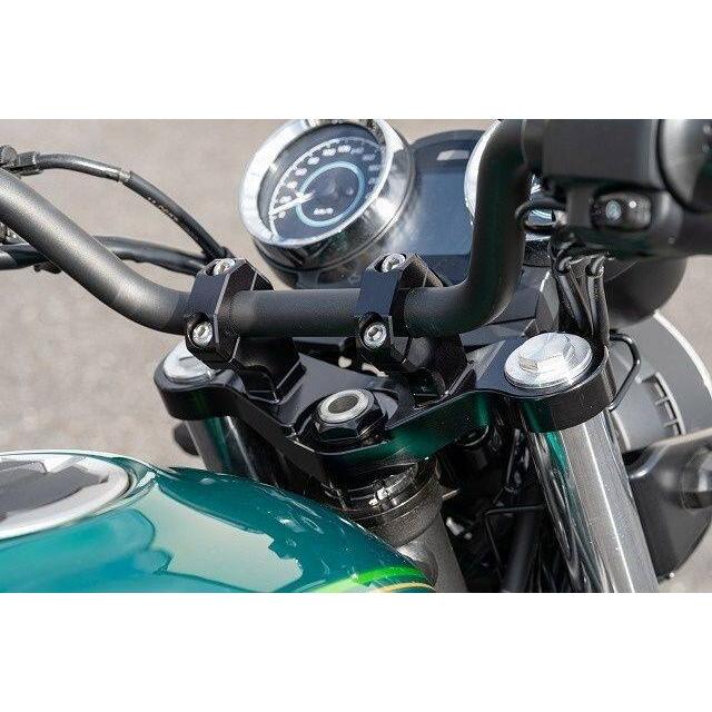 WOODSTOCK ウッドストック バーハンドル用ステム上下セット カラー：シルバー Z650RS KAWASAKI カワサキ トリプルツリー・ステム・アンダーブラケット ハンドルの画像
