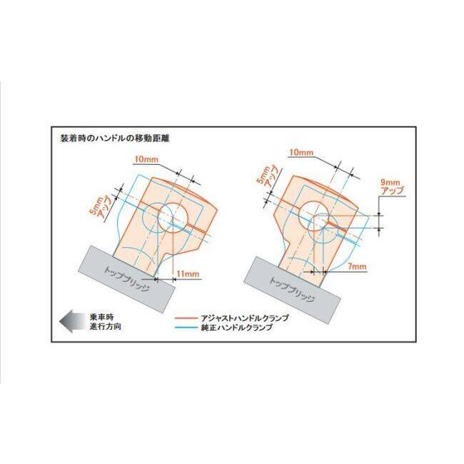 SP武川 SPタケガワ アジャストハンドルクランプ(ブラック)/PCX(JK05-1000001-1199999) PCX160 PCXe HEV PCX HONDA ホンダ ハンドルポスト・ハンドルライザー_6