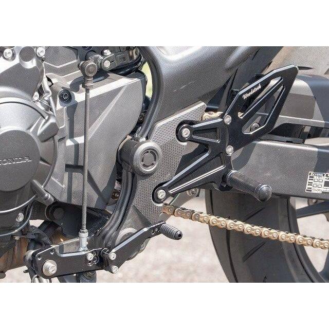 WOODSTOCK ウッドストック バックステップキット カラー：オールブラック CB750ホーネット HONDA ホンダ バックステップ ステップ 足回り_1