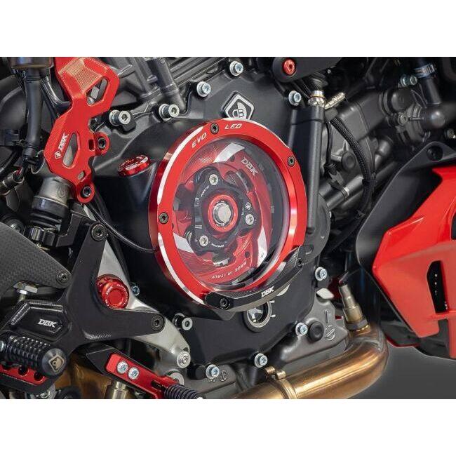 DUCABIKE (DBK) ドゥカバイク (ディービーケー) クリアクラッチカバー用アルミビレット・スライダー カラー：ゴールド DUCATI ドゥカティ フレーム_3