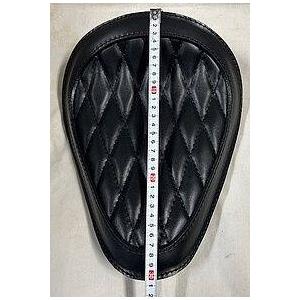 部品屋K\u0026W 【Lucky Custom Leather】ソロシートKIT (本革サドルシート) リジットタイプ カラー：ダイヤステッチ／ブラック DS250 YAMAHA ヤマハ シート_4
