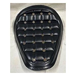 部品屋K\u0026W 【Lucky Custom Leather】ソロシートKIT (本革サドルシート) リジットタイプ カラー：リベット／ブラック DS400 YAMAHA ヤマハ シート 外装_2