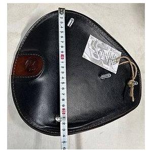 部品屋K\u0026W 【Lucky Custom Leather】ソロシートKIT (本革サドルシート) リジットタイプ カラー：ダイヤステッチ／ブラウン DS400 YAMAHA ヤマハ シート_3