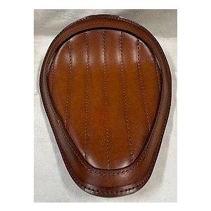 部品屋K\u0026W 【Lucky Custom Leather】ソロシートKIT (本革サドルシート) リジットタイプ カラー：縦タックロール／ブラウン DS1100 YAMAHA ヤマハ シート_1