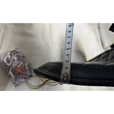 部品屋K\u0026W 【Lucky Custom Leather】ソロシートKIT (本革サドルシート) リジットタイプ カラー：ダイヤステッチ／ブラック SHADOW HONDA ホンダ シート_7