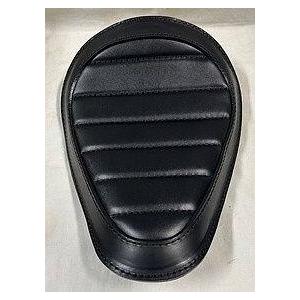 部品屋K\u0026W 【Lucky Custom Leather】ソロシートKIT (本革サドルシート) リジットタイプ カラー：横タックロール／ブラック バルカン KAWASAKI カワサキ_1