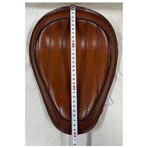 部品屋K\u0026W 【Lucky Custom Leather】ソロシートKIT (本革サドルシート) リジットタイプ カラー：縦タックロール／ブラウン バルカン KAWASAKI カワサキ_2