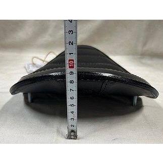 部品屋K\u0026W 【Lucky Custom Leather】ソロシートKIT (本革サドルシート) リジットタイプ カラー：横タックロール／ブラック ビラーゴ YAMAHA ヤマハ シート_4