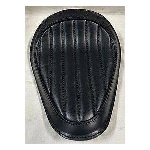 部品屋K\u0026W 【Lucky Custom Leather】ソロシートKIT (本革サドルシート) リジットタイプ カラー：縦タックロール／ブラック エストレヤ KAWASAKI カワサキ_1