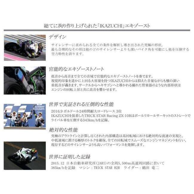 TRICK STAR（トリックスター） 政府認証スリップオンマフラーIKAZUCHI
