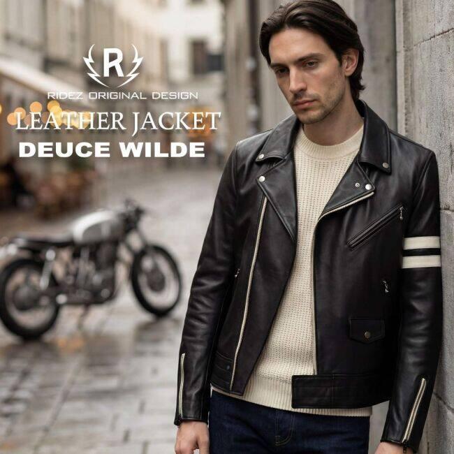 RIDEZ ライズ DEUCE WILDE JACKET バイク用 ダブル レザージャケット 