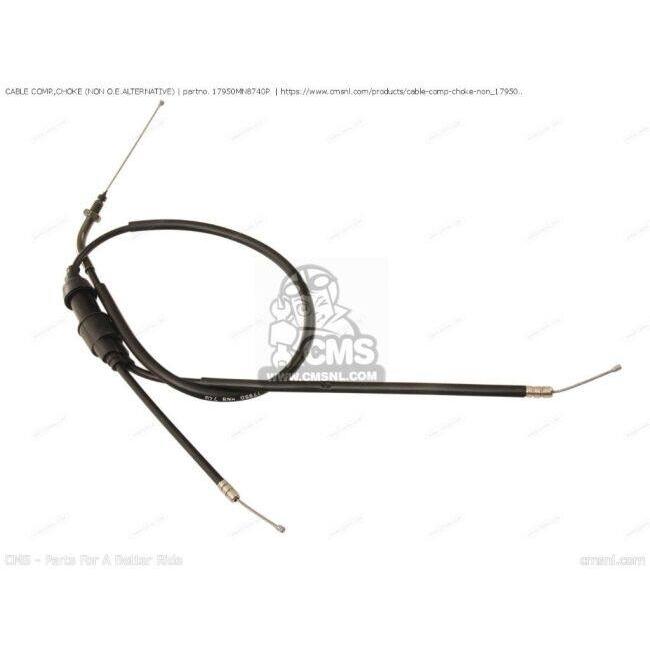 CMS シーエムエス CABLE COMP CHOKE (NON O.E. ALTERNATIVE)［17950MN8740P］ NT650 HAWK GT NT400 BROS HONDA ホンダ チョークケーブル ハンドル周辺パーツ_1