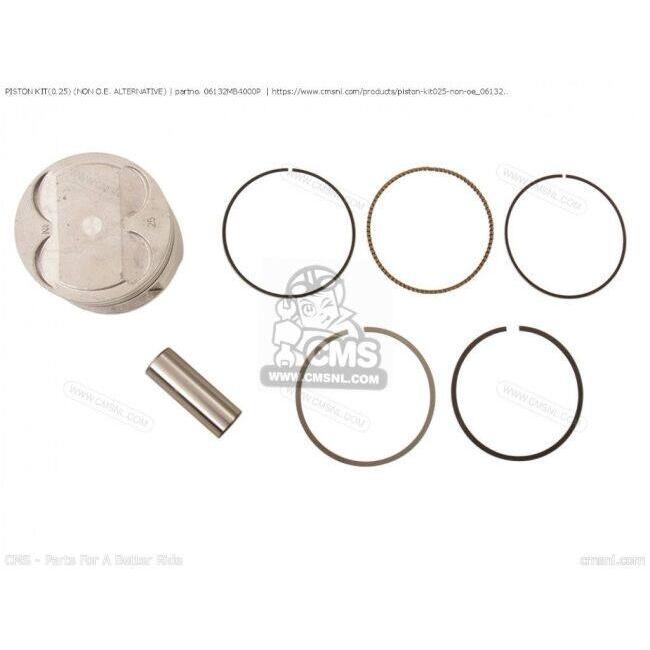 CMS シーエムエス PISTON KIT(0.25)［06132MB4000P］ VF1100C MAGNA VF1100S SABRE HONDA ホンダ ピストン エンジンパーツ エンジン_1