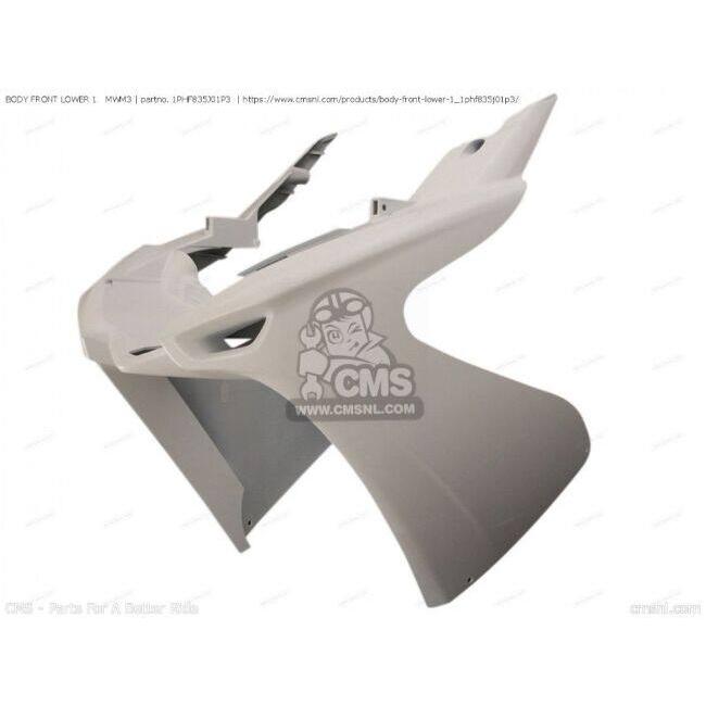 CMS シーエムエス BODY FRONT LOWER 1 MWM3［1PHF835J01P3］ NS50F NS50 NS50N YAMAHA ヤマハ アンダーカウル カウル関連 外装_1