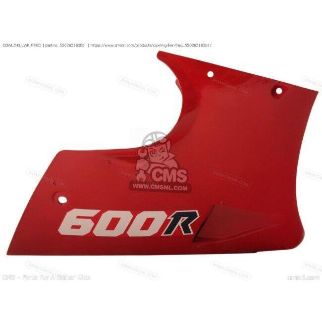 CMS シーエムエス COWLING，LWR，F.RED［550285183B1］ ZX600A1 NINJA