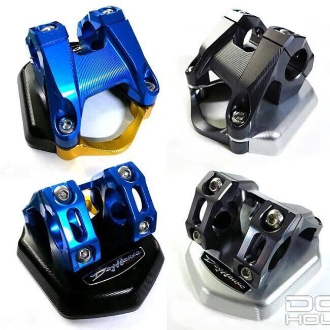 ブランド登録なし - DOGHOUSE ドッグハウス Gen 1 3D Handlebar Mount Kit Top Cover Color：Gold / Body C-Shaped Small Arch Color：Silver Chassis SMAX YAMAHA ヤマハ 手持ち部分