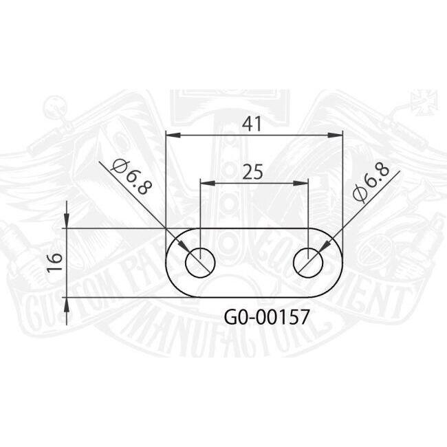 GOODS グッズ ツインホールプレート 6mm-6mm (3t) 汎用 汎用ステー | GOODS | 03