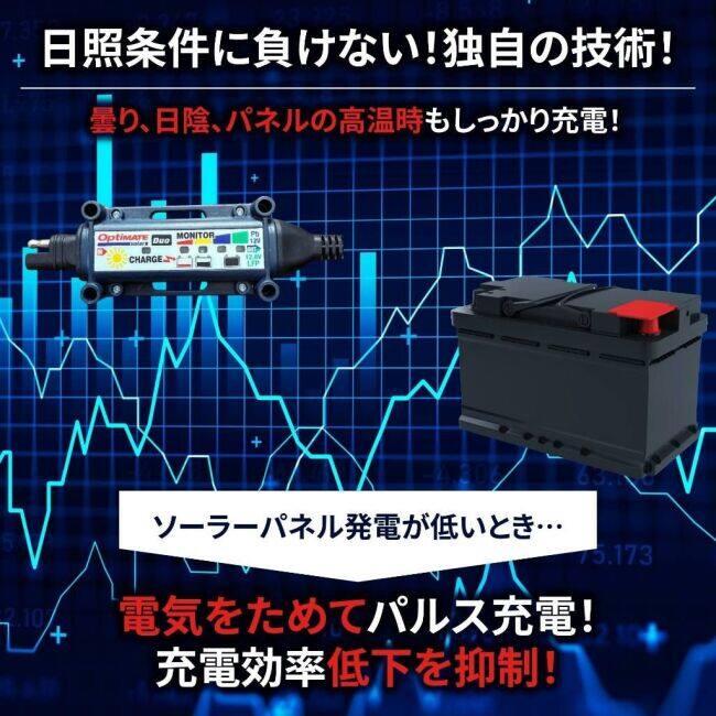 OptiMATE（オプティメイト） ソーラーパルス30W バッテリー充電器
