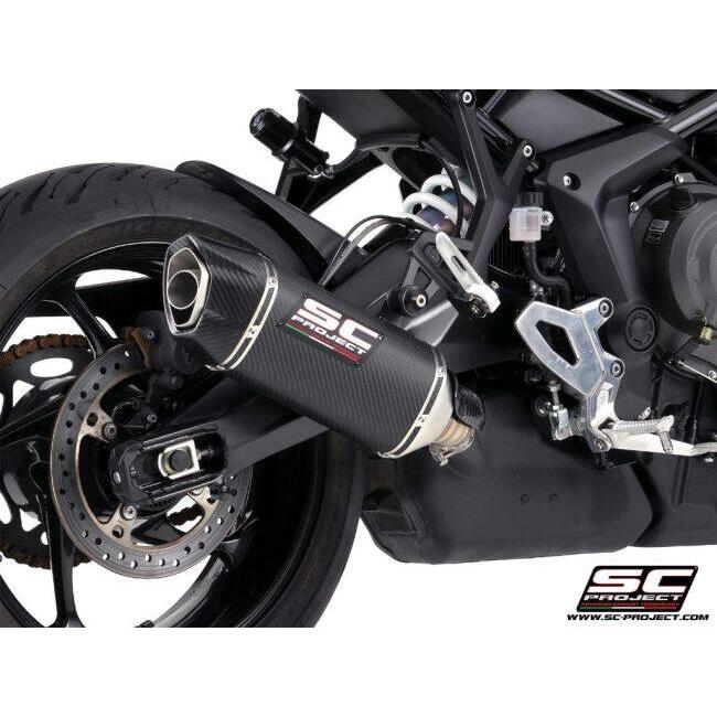 SCーPROJECT - SC-PROJECT SC事業計画 SC1-X スリップオンサイレンサー【公道走行可】 サイレンサー原料品：炭素 TIGER SPORT 800 TRIUMPH トライアンフ えり巻き