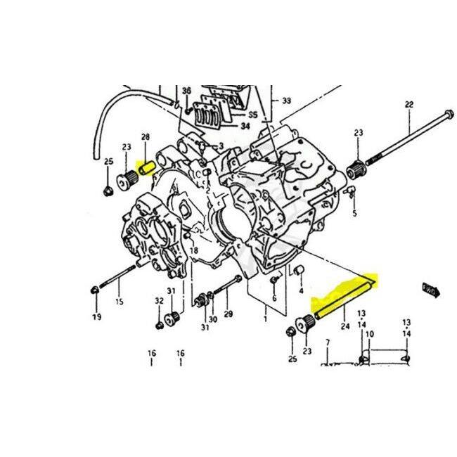 TYGA PERFORMANCE タイガパフォーマンス マウントカラーセット エンジン用 RGV250 VJ21/VJ22用 RGV 250 SUZUKI スズキ エンジンマウントブラケット エンジン | TYGA Performance | 01