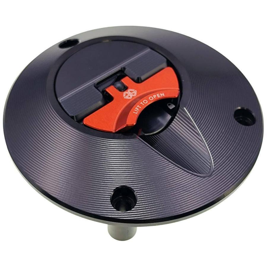 GILLES TOOLING ギルズツーリング fuel cap ver. 2 カラー：ブラック-レッド YAMAHA ヤマハ ガソリンタンクキャップ タンク関連 外装 | ブランド登録なし