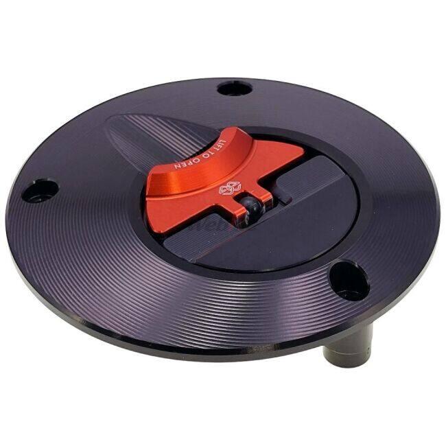 GILLES TOOLING ギルズツーリング fuel cap ver. 2 カラー：ブラック-レッド YAMAHA ヤマハ ガソリンタンクキャップ タンク関連 外装 | ブランド登録なし | 01