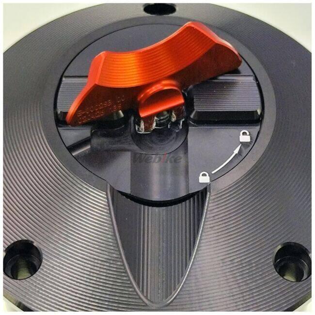 GILLES TOOLING ギルズツーリング fuel cap ver. 2 カラー：ブラック-レッド YAMAHA ヤマハ ガソリンタンクキャップ タンク関連 外装 | ブランド登録なし | 05