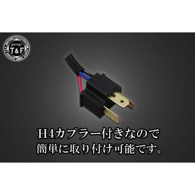 Garage T&F ガレージ 5.75インチLEDバルブベーツライト＋ステーセット カラー：オールブラック / レンズ：クリアーレンズ ヘッドライト 灯火類 電装系 | Garage T＆F | 03