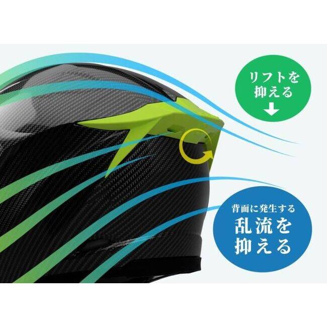 WINS ウインズ A-FORCE RR チョップドカーボン［エー・フォース アールアール］ヘルメット サイズ：XS(55cm-56cm) フルフェイスヘルメット ヘルメット | ウインズジャパン | 15