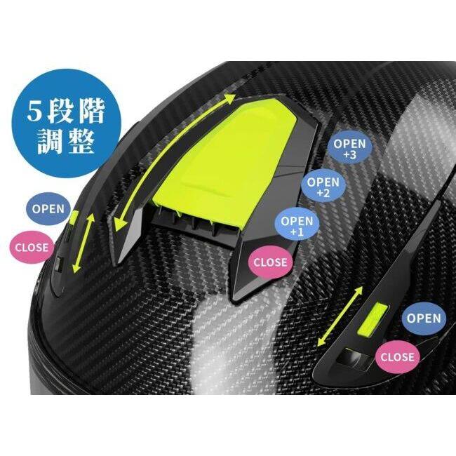 WINS ウインズ A-FORCE RR チョップドカーボン［エー・フォース アールアール］ヘルメット サイズ：XS(55cm-56cm) フルフェイスヘルメット ヘルメット | ウインズジャパン | 19