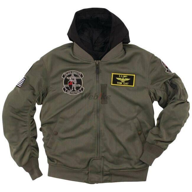 HOUSTON（ヒューストン） MA-1 BLACK KNIGHTS MESH M／C JAC