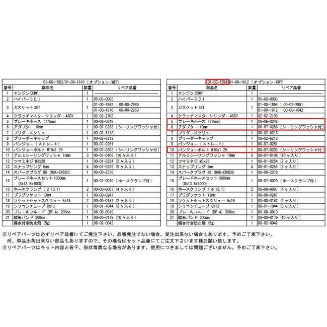 SP武川 SPタケガワ コンプリートエンジンキット124cc(スーパーヘッド4V+R/BKホース/スーパーヘッド4V+R124cc(5速/DRYシルバー/油圧/TNC ゴリラ モンキー | スペシャルパーツ武川 | 01