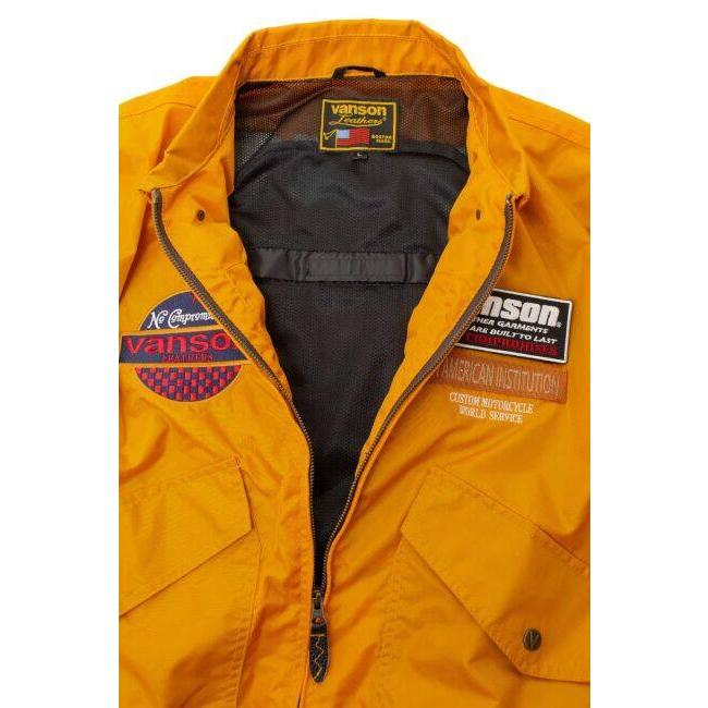 Vanson オレンジ ミリタリージャケット VANSON（バンソン） フライトジャケット サイズ：3XL カジュアル