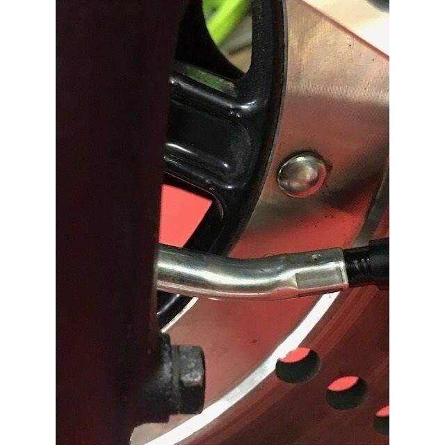 SPEED SHOP ITO スピードショップイトウ Z400FX(E1-E3)296mmローター／ブレンボラグビー用キャリパーサポート タイプ：ダブルディスク用フラット黒 Z400FX | スピードショップイトウ | 02