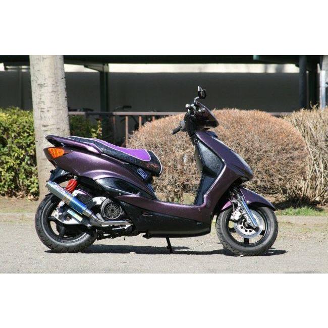 RPM アールピーエム 80D-RAPTORフルエキゾーストマフラー サイレンサーカバー：ブルーチタン シグナスX YAMAHA ヤマハ フルエキゾーストマフラー マフラー | RPM | 05