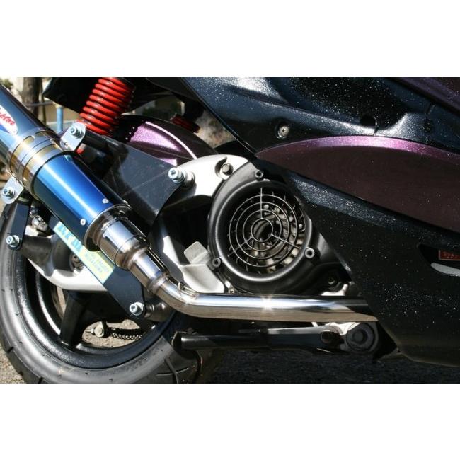 RPM アールピーエム 80D-RAPTORフルエキゾーストマフラー サイレンサーカバー：ブルーチタン シグナスX YAMAHA ヤマハ フルエキゾーストマフラー マフラー | RPM | 08