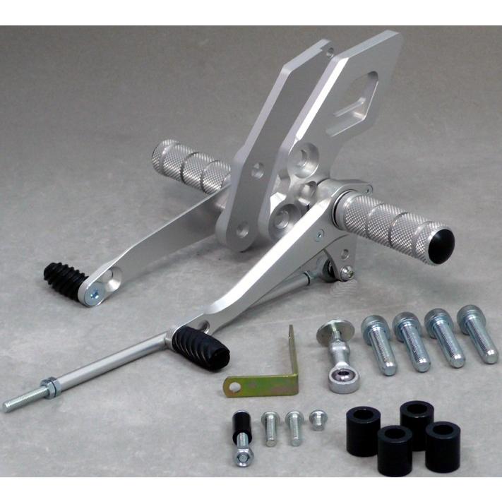 WR’S ダブルアールズ バトルステップ WS／WK カラー：シルバー INAZUMA1200 INAZUMA400 SUZUKI スズキ バックステップ ステップ 足回り | WR'S