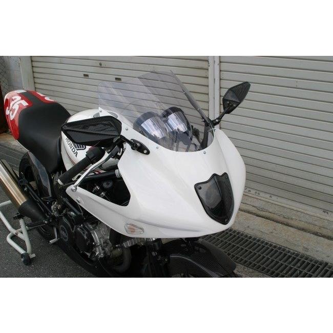 A-TECH ハーフカウル ライトスクリーン付き VTR250 A-TECH（エーテック） ハーフカウル 素材：FRP／白 ライトスモーク