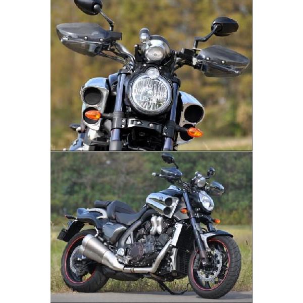 CHIC DESIGN シックデザイン ガイラガントレット スクリーンカラー：スモーク V-MAX 1680 YAMAHA ヤマハ ハンドガード・ナックルガード ハンドル周辺パーツ