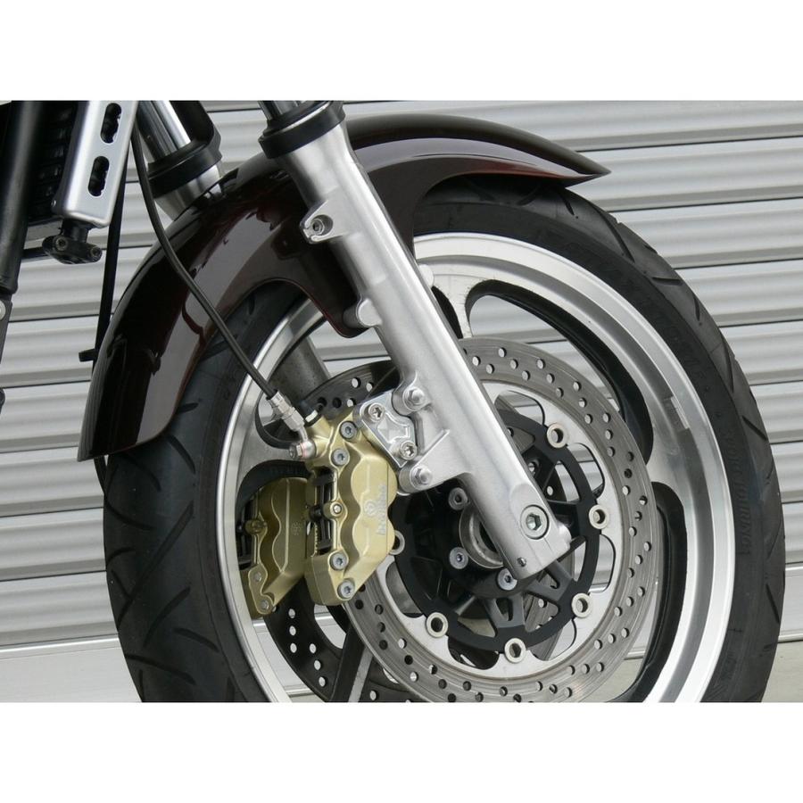 OVER オーヴァー フロントキャリパーサポート ブレンボ4P／40mm用 ゼファー1100 KAWASAKI カワサキ キャリパーサポート・ブラケット ブレーキの画像