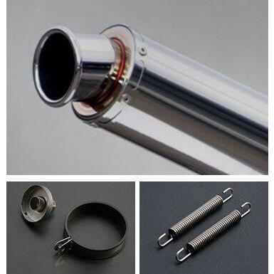 Realize リアライズ 汎用サイレンサー サイレンサー全長：500mm / サイレンサーエンド：カールエンド サイレンサー素材：ステンレス 補修・汎用サイレンサー_1