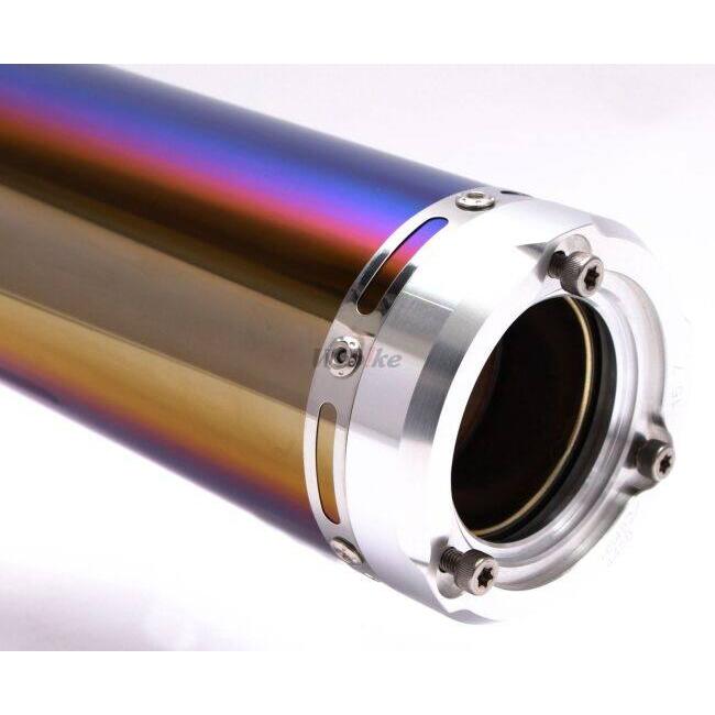 STBチタンブルーカバー ヨシムラ（YOSHIMURA） スリップオンサイクロン STB （チタンブルー