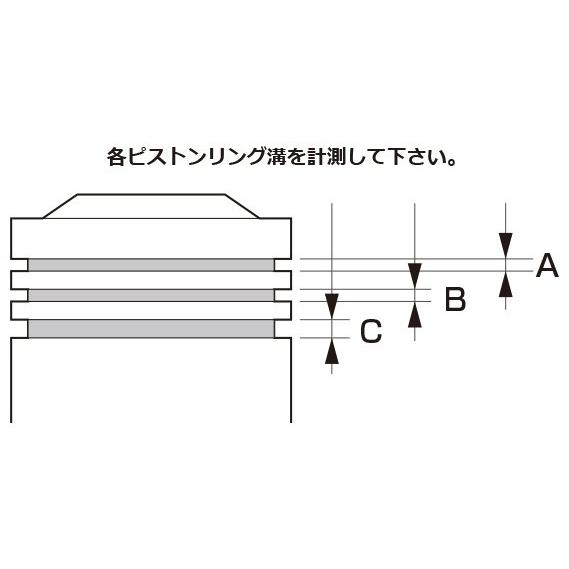 KITACO キタコ ボアアップ用ピストンリングセット サイズ：Φ57×0.8-0.8-1.5(3R) ピストンリング エンジンパーツ エンジン | KITACO | 03